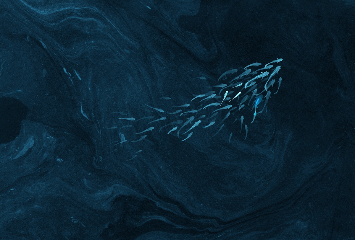 [创意星空官方网站 - 附件|装饰画/墙饰|办公星空官方网站|星空xingkong（中国）星空官方网站|鲤鱼溪Ⅱ-原创定制壁画]